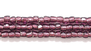 9SC498R: CZ Seed Bead 3-cut SIL-Line Amethyst 9/0-1HK