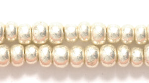 6SB812R: CZ Seed Bead Metallic Silver 6/0-6STR
