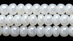 6SB614R: CZ Seed Bead Pearl Off White 6/0-6STR