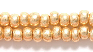 6SB851R: CZ Seed Bead Metallic Champagne Gold 6/0-6STR