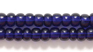 6SB279R: CZ Seed Bead Trans Deep Cobalt 6/0-6STR