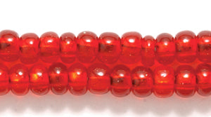 6SB444R: CZ Seed Bead SIL-Line Ruby 6/0 & -rh-6STR