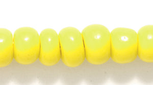 1SB122R: CZ Seed Bead Opaque LT Yellow 1/0  - 1 STR