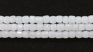 9SC210R: CZ Seed Bead 3-cut Opal White 9/0 - 1HK