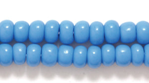 6SB166R: CZ Seed Bead Opaque Deep Turquoise Blue 6/0-6STR
