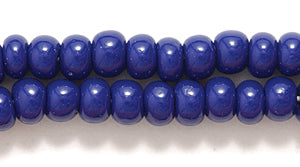 6SB178R: CZ Seed Bead Opaque Navy Blue 6/0-6STR