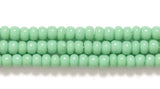 10SB182R: CZ Seed Bead Opaque LT Green 10/0-1HK