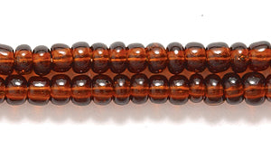 8SB258R: CZ Seed Bead Trans Root Beer 8/0-1HK