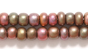 6SB956-ABR: CZ Seed Bead Silk Dark Bronze AB 6/0-6STR
