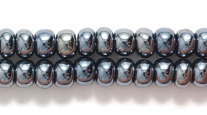 6SB309R: CZ Seed Bead Gunmetal 6/0-6STR