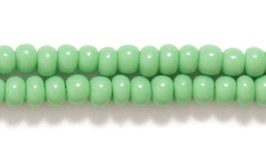 8SB183R: CZ Seed Bead Opaque MED Green 8/0-1HK