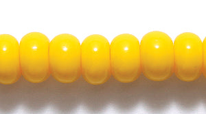 1SB126R: CZ Seed Bead Opaque DK Yellow 1/0 - 1 STR