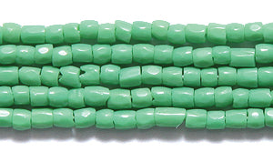 9SC182R: CZ Seed Bead 3-cut Opaque LT Green 9/0-1HK