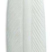 BN325: Bone Feather 34x120mm Average 1 Piece