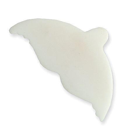 BN370: Bone Whale Tail 25x42mm Average 5 Pieces