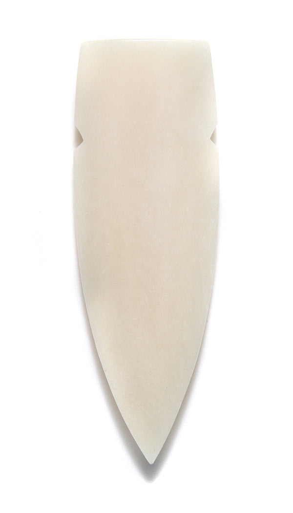 BN293-75: Bone Spear Head 25x75mm Average 3 Pieces