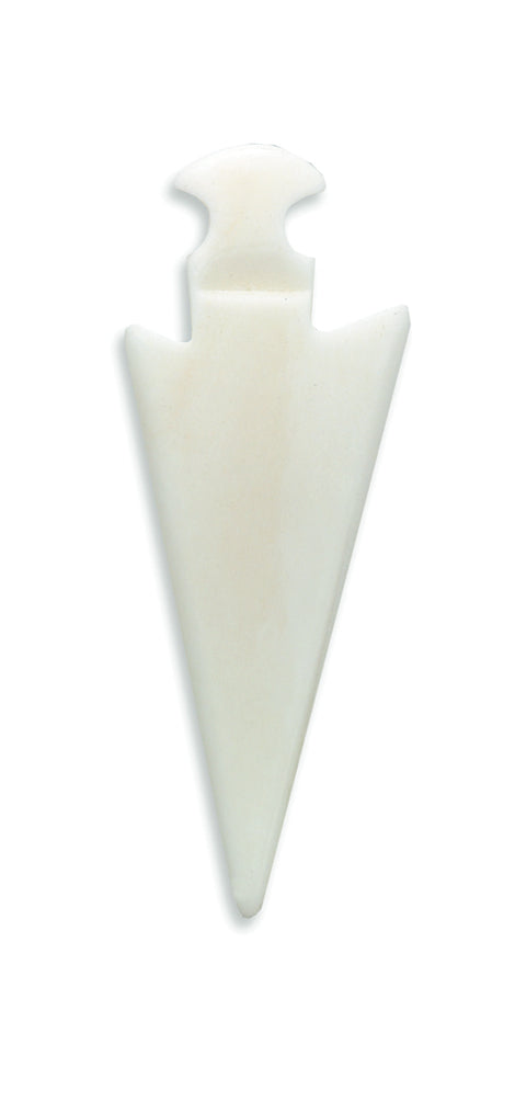BN294: Bone Arrow Head 20x58mm Average No Hole 5 Pieces