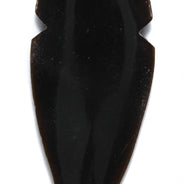 HR293-52B: Horn Spear Head Black 25x52mm 2IN 1PC