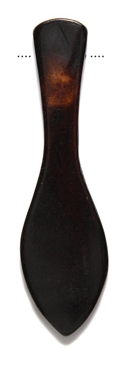 BN296-BR: Bone Paddle Brown 4 Inch 1 Piece