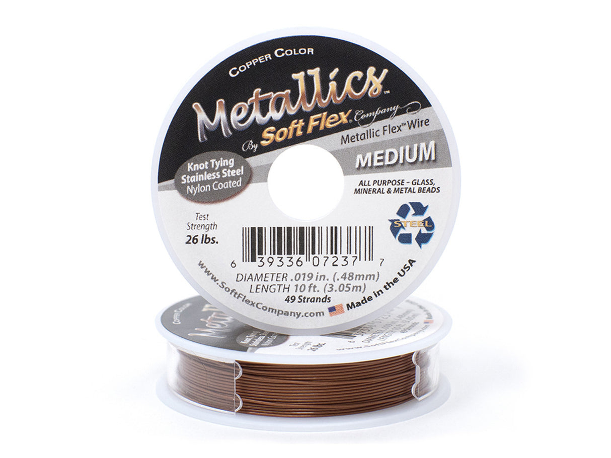 19SF856-10: Softflex Metallic Copper Color .019 49-st 10 Ft