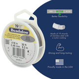 18FI854-30: Beadalon Beading Wire Gold Color .018 19-strand 30ft Spool