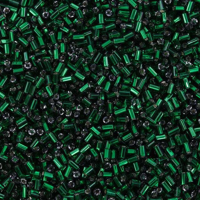 1BB484-L: Czech Bugle Silverlined Green #1 - 50GM