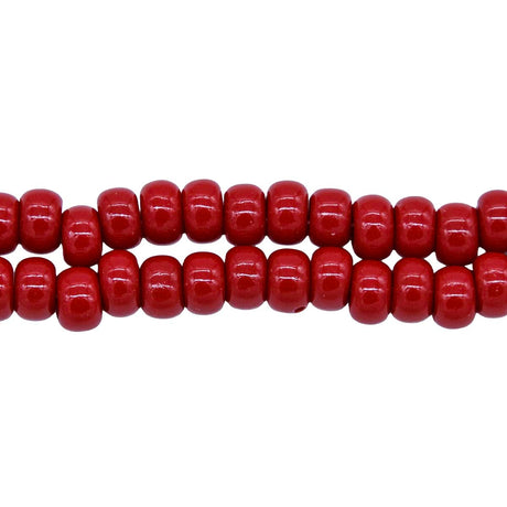 1SB146: CZ Seed Bead Opaque Dark Red 1/0 8 Strings