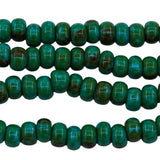 1SB162-52R: CZ Seed Bead Turquoise Blue Travertine 1/0 - 1 STR