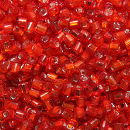 1SV999-100: Vintage Venetian Tube S/L Dark Orange 2mm 1 Ounce Package