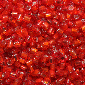 1SV999-100: Vintage Venetian Tube S/L Dark Orange 2mm 1 Ounce Package