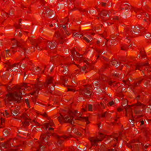 1SV999-100: Vintage Venetian Tube S/L Dark Orange 2mm 1 Ounce Package