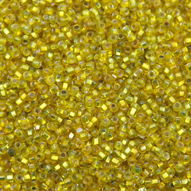 1SV999-33: Vintage Venetian Transparent Yellow 11/0 1 Ounce Package