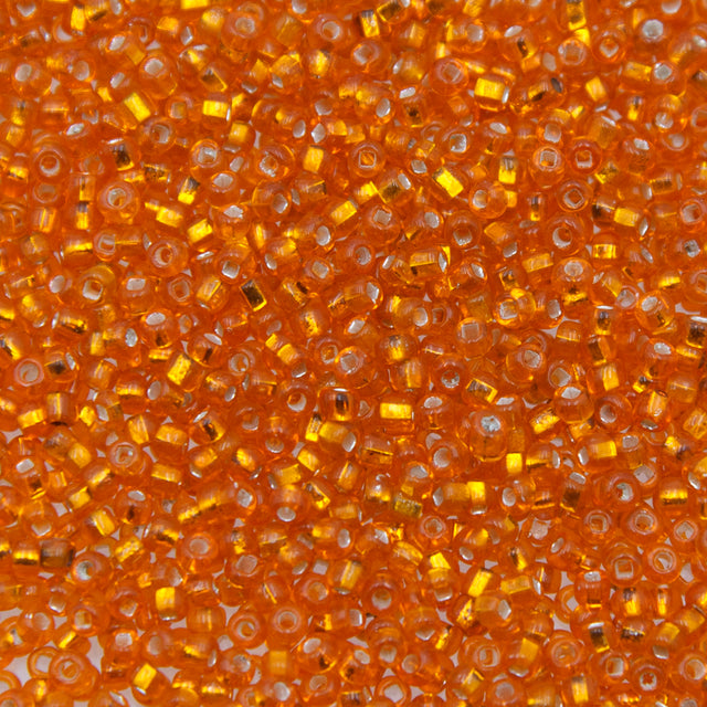 1SV999-61: Vintage Venetian Transparent Orange 10/0 1 Ounce Package