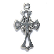 PW6148-S: PW Charm Cross Ant Pewter 27mm 1PC