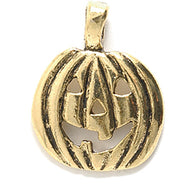 PW3345-AG: Charm Jack-o-lantern Ant Gold 14x18mm - 1PC