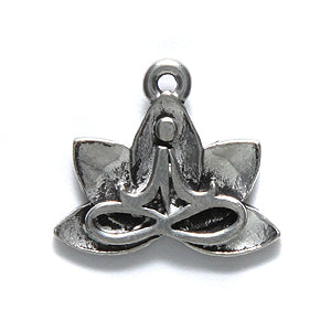 PW6205-S: Meditating Yoga Figure In Lotus 16x18mm Ant PW