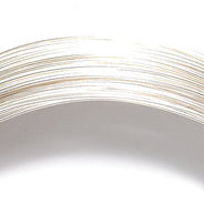 26CW812-G: German Style Wire 26 Gauge Silver Plate 20 Meter - Package