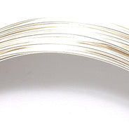 22CW812-G: German Style Wire 22 Gauge Silver Plate 10 Meter - Package