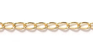 10CX854: Chain Cable 4mm LNK Gold 1FT