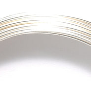 20CW812-GH: German Style Wire 1/2 Round 20 Gauge Silver 3 Meter - Package