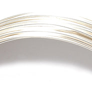 22CW812-GH: German Style Wire 1/2 Round 22 Gauge Silver 5 Meter - Package