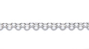 13CX2812: Chain 1.7mm Cable Silver 1FT
