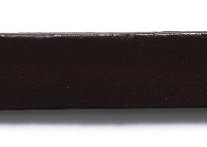 10LL158-1: Flat Leather 10mm Dk Brown 1MTR