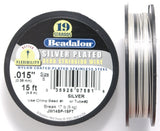 15FI296-SP15: Beadalon .015 19-strand Silver Plate 15 Feet Spool