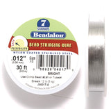 FI296-30: Beadalon Beading Wire .012" 7-strand 30 Feet Spool
