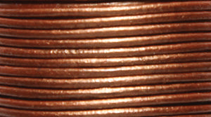 10LC852: Leather Cord Lt Bronze 1mm 25MTR