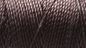 9CH158: C-lon Bead Chocolate .5mm 92YD