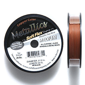 19SF856-30: Softflex Copper .019 49-strand 30ft Spool 26lbs - Spool