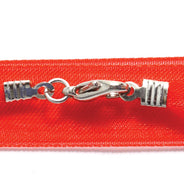 RN143-18: Red Ribbon Necklace 18IN Clasp-1PC