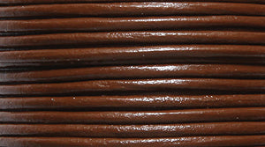 10LC154: Leather Cord Brown 1mm 25MTR